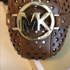 Michael Kors Brown Fulton Star Flats